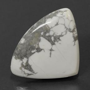 103.42 ct White Howlite Stone, Natural Howlite in Pear Cabochon Shape for Sale