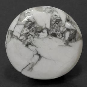 51.8ct Round Cabochon Greyish White Howlite Gem for sale 51.8ct Round Cabochon Greyish White Howlite Gem (ID: 501684)