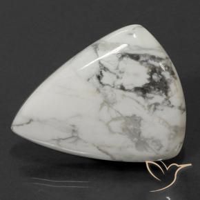71.74 ct White Howlite Stone, Natural Howlite in Pear Cabochon Shape for Sale