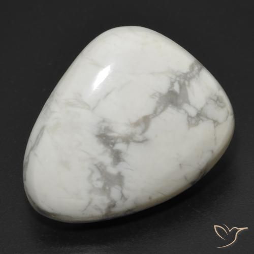 20.73ct Natural Greyish White Howlite, Fancy, Opaque