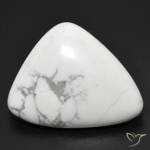 17.01ct Natural Greyish White Howlite, Fancy, Opaque