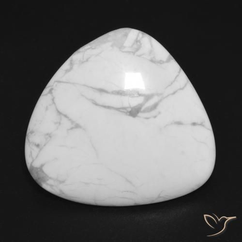 17.46ct Natural Greyish White Howlite, Fancy, Opaque