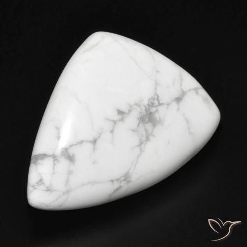 23.73 ct White Howlite Stone, Natural Howlite in Fancy Cabochon Shape for Sale
