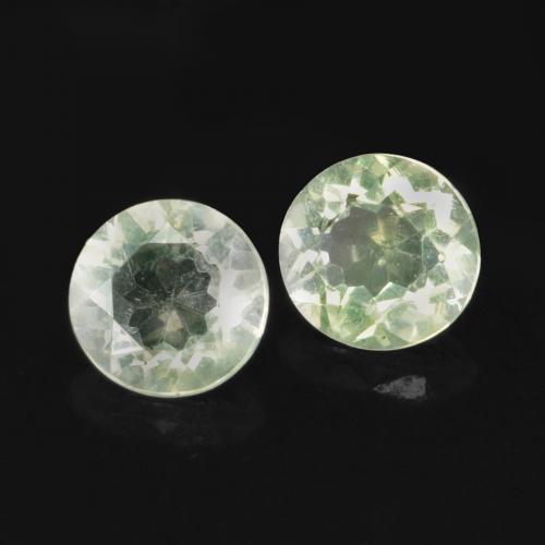 0.19 ctw Green Hyalite Opal Stones, Natural Hyalite Opal in Round Facet Shape for Sale