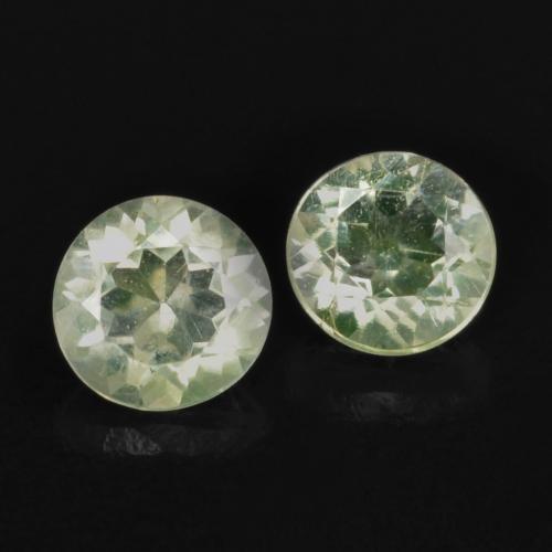 0.23 ctw Green Hyalite Opal Stones, Natural Hyalite Opal in Round Facet Shape for Sale