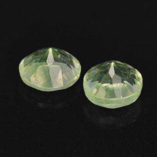 Hyalite Opal Gemstones in 3.5 mm (calibrated) Size for Sale, Hyalite Opal Stones in Light Green Color