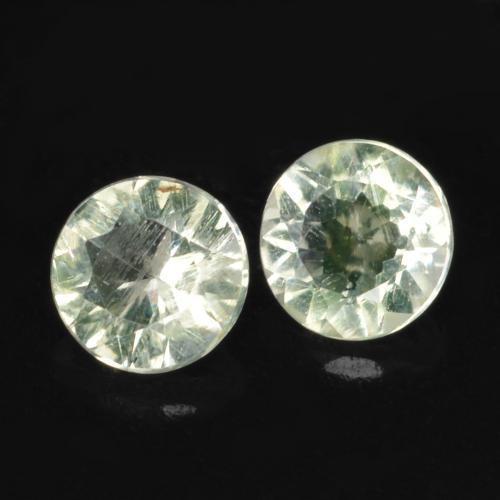 0.23 ctw Green Hyalite Opal Stones, Natural Hyalite Opal in Round Facet Shape for Sale