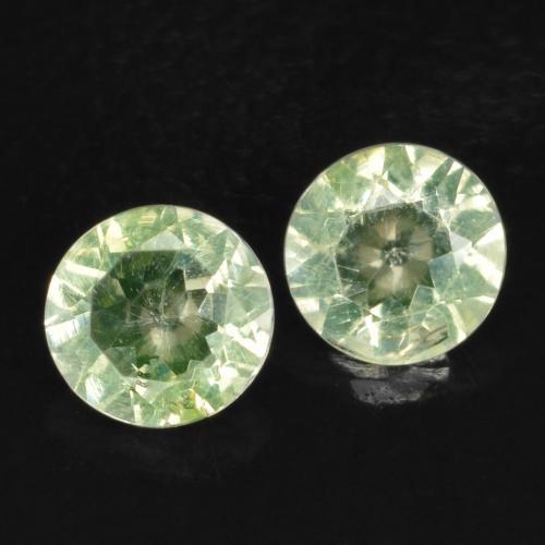 0.27 ctw Green Hyalite Opal Stones, Natural Hyalite Opal in Round Facet Shape for Sale