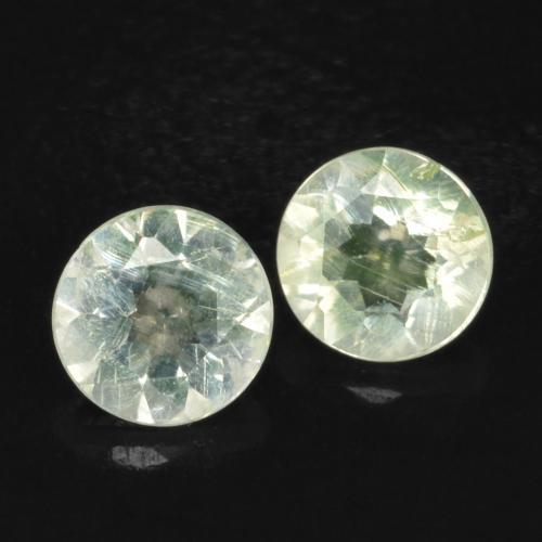 0.24 ctw Green Hyalite Opal Stones, Natural Hyalite Opal in Round Facet Shape for Sale