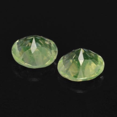 Hyalite Opal Gemstones in 3.5 mm (calibrated) Size for Sale, Hyalite Opal Stones in Light Green Color