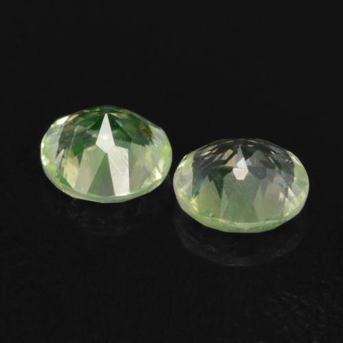 Hyalite Opal Gemstones in 3.5 mm (calibrated) Size for Sale, Hyalite Opal Stones in Light Green Color