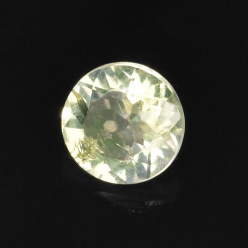 0.10 ct Green Hyalite Opal Stone, Natural Hyalite Opal in Round Facet Shape for Sale