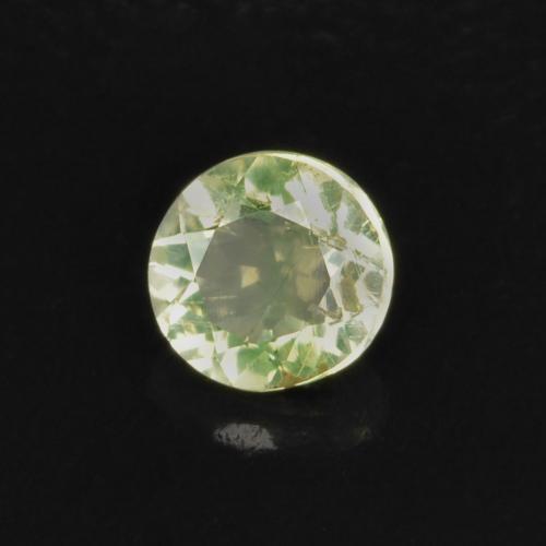 0.09 ct Green Hyalite Opal Stone, Natural Hyalite Opal in Round Facet Shape for Sale