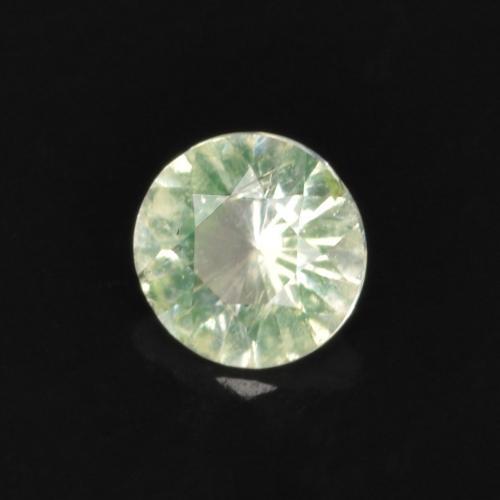0.09 ct Green Hyalite Opal Stone, Natural Hyalite Opal in Round Facet Shape for Sale