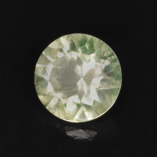 0.15 ct Green Hyalite Opal Stone, Natural Hyalite Opal in Round Facet Shape for Sale