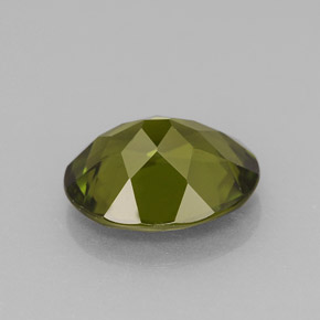 Idocrase Gemstone in 10 x 8 mm (calibrated) Size for Sale, Idocrase Stone in Olive Green Color