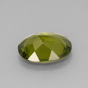 Idocrase Gemstone in 10 x 8 mm (calibrated) Size for Sale, Idocrase Stone in Olive Green Color