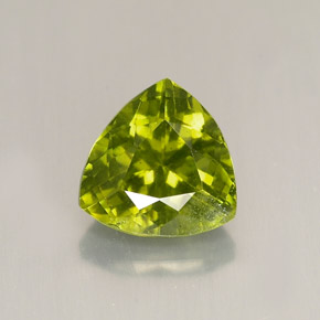 1.80 ct Green Idocrase Gemstone, Idocrase Gem in Trillion Facet Shape for Sale.