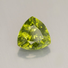1.80 ct Green Idocrase Stone, Natural Idocrase in Trillion Facet Shape for Sale