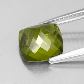 Idocrase Gemstone in 8.1 x 8.1 mm Size for Sale, Idocrase Stone in Olive Green Color