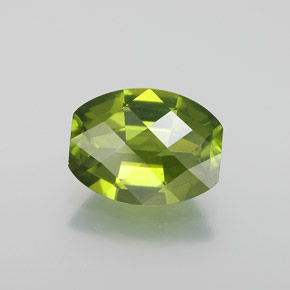 1.89 ct Green Idocrase Gemstone, Idocrase Gem in Barrel Checkerboard Shape for Sale.