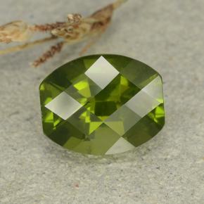 2.6ct Barrel Checkerboard Olive Green Idocrase for sale thumb image of 2.6ct Barrel Checkerboard Olive Green Idocrase (ID: 362901)