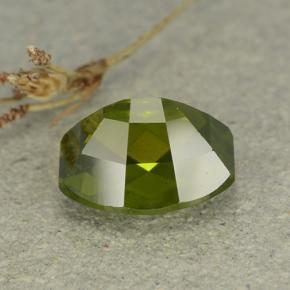 Idocrase Gemstone in 9.1 x 7.5 mm Size for Sale, Idocrase Stone in Olive Green Color