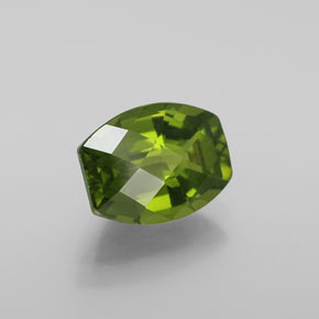 2.27 ct Green Idocrase Stone, Natural Idocrase in Barrel Checkerboard Shape for Sale
