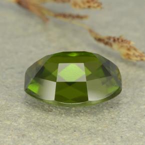 Idocrase Gemstone in 9.7 x 7.4 mm Size for Sale, Idocrase Stone in Olive Green Color