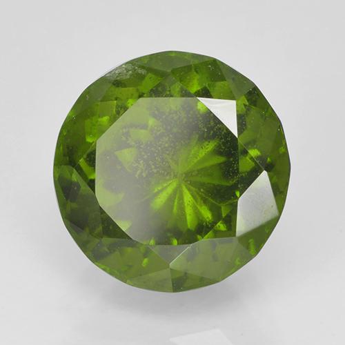 2.23 ct Green Idocrase Stone, Natural Idocrase in Round Facet Shape for Sale