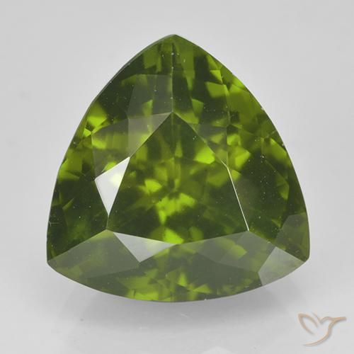 Idocrasio verde taglio trilioni da 4,47 ct dagli Stati Uniti, dimensione 10,6 x 10,4mm, pietra preziosa naturale non trattati , purezza VS, Idocrasio Sfaccettatura trilliant da 1 pz, durezza Mohs di 6,5 adatto per gioielli da indossare ogni giorno, Photo A