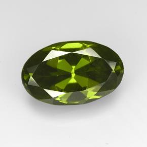 4.1ct Oval Facet Olive Green Idocrase Gem for sale 4.1ct Oval Facet Olive Green Idocrase Gem (ID: 503092)