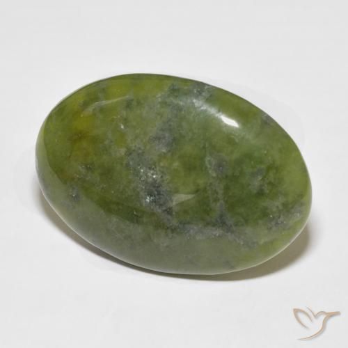 41.27 ct Green Idocrase Stone, Natural Idocrase in Oval Cabochon Shape for Sale