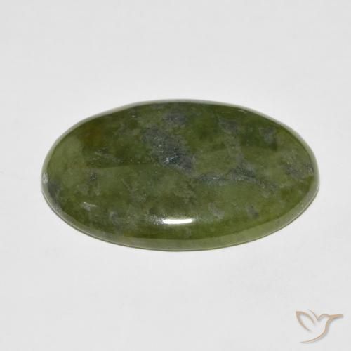 Idocrase Gemstone in 32.5 x 23.1 mm Size for Sale, Idocrase Stone in Medium Green Color