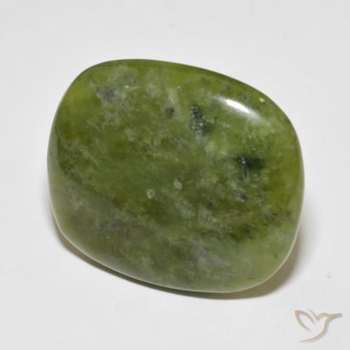 45.31 ct Green Idocrase Stone, Natural Idocrase in Cushion Cabochon Shape for Sale