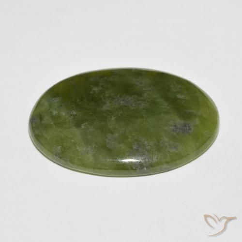 Idocrase Gemstone in 32.3 x 24.6 mm Size for Sale, Idocrase Stone in Warm Green Color