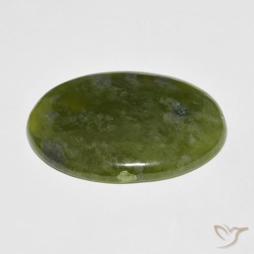 Idocrase Gemstone in 33.1 x 24.1 mm Size for Sale, Idocrase Stone in Medium Green Color