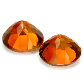 Imperial Topaz Gemstone in 6 mm (calibrated) Size for Sale, Imperial Topaz Stone in Golden Peach Orange Color