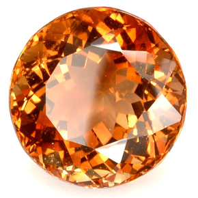 45.11 ct Orange Imperial Topaz Gemstone, Imperial Topaz Gem in Round Facet Shape for Sale.