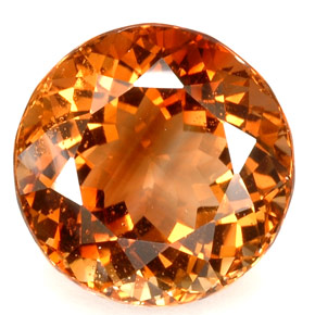 45.11 ct Orange Imperial Topaz Stone, Natural Imperial Topaz in Round Facet Shape for Sale
