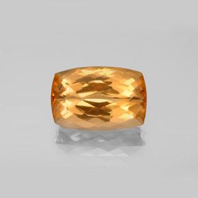 Deep Orange Imperial Topaz Gem - 4.6ct Cushion-Cut (ID: 346573)