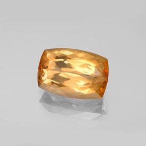 4.63 ct Orange Imperial Topaz Stone, Natural Imperial Topaz in Cushion-Cut Shape for Sale