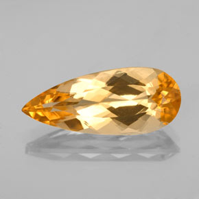 4.1ct Pear Facet Golden Orange Imperial Topaz for sale thumb image of 4.1ct Pear Facet Golden Orange Imperial Topaz (ID: 346643)