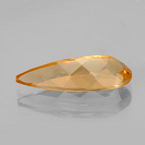 Imperial Topaz Gemstone in 17.2 x 7.2 mm Size for Sale, Imperial Topaz Stone in Golden Orange Color