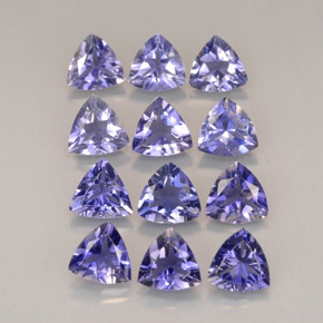 4.05 ct Blue Iolite Gemstone, Iolite Gem in Trillion Facet Shape for Sale.