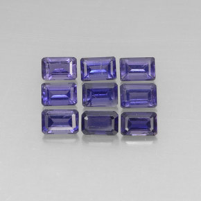5.02 ct Blue Iolite Gemstone, Iolite Gem in Octagon Facet Shape for Sale.