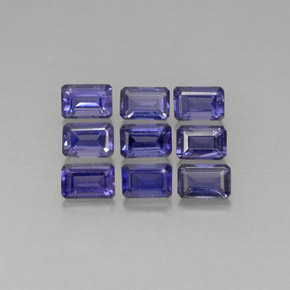 4.93 ct Violet Iolite Gemstone, Iolite Gem in Octagon Facet Shape for Sale.