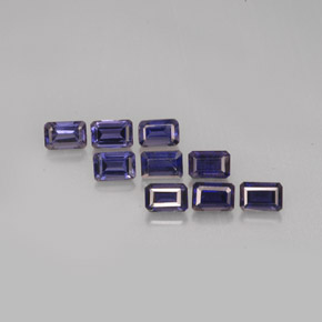 5.61 ct Blue Iolite Gemstone, Iolite Gem in Octagon Facet Shape for Sale.