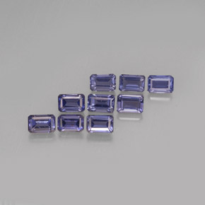 5.45 ct Blue Iolite Stone, Natural Iolite in Octagon Facet Shape for Sale