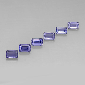 3.44 ct Blue Iolite Gemstone, Iolite Gem in Octagon Facet Shape for Sale.